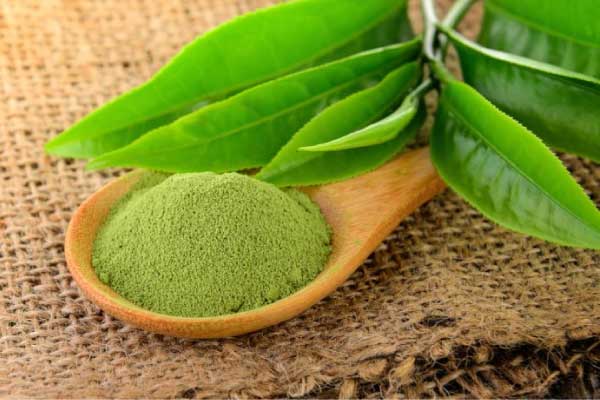 Bột trà xanh làm mặt nạ